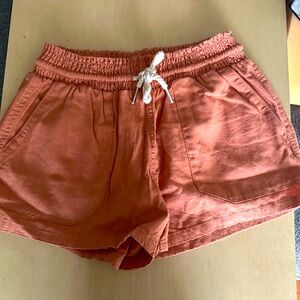 Orange cloth shorts